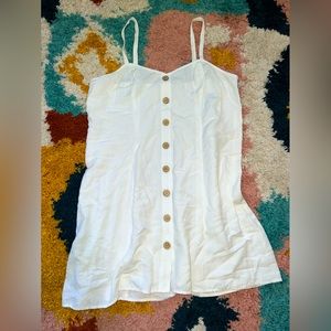 white summer mini dress